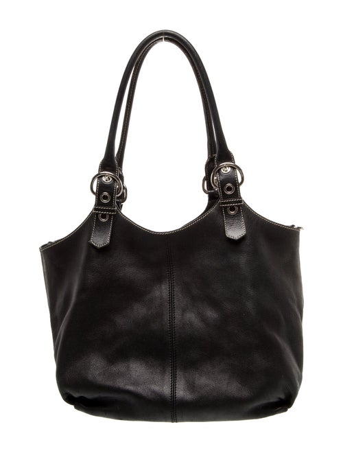 Prada Enameled Metal Triangle Shoulder Bag