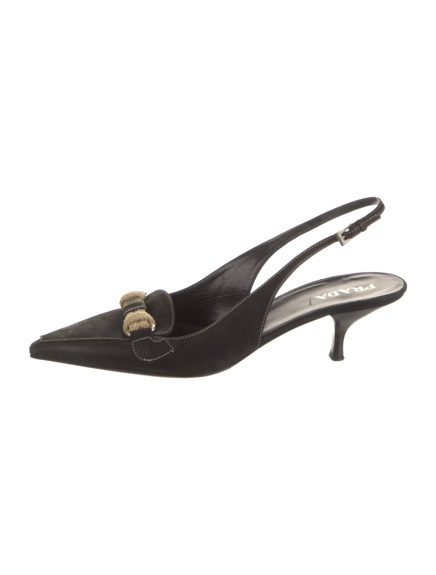 Prada Suede Slingback Pumps