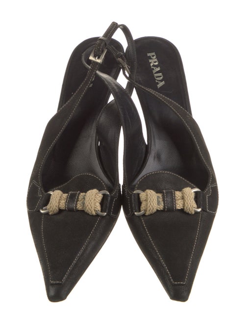 Prada Suede Slingback Pumps
