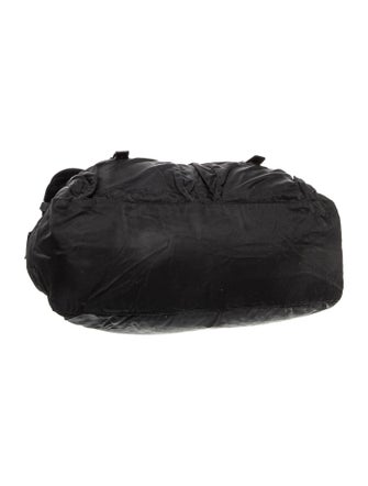 Prada Enameled Metal Triangle Shoulder Bag