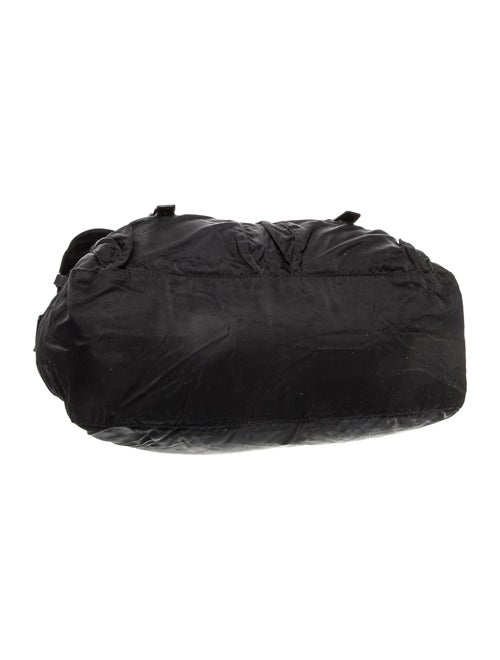 Prada Enameled Metal Triangle Shoulder Bag