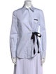 Prada 2020 Striped Button-Up Top