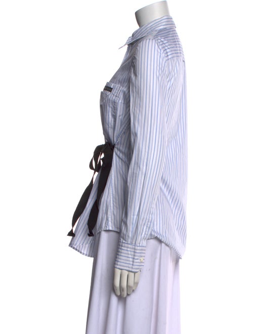 Prada 2020 Striped Button-Up Top