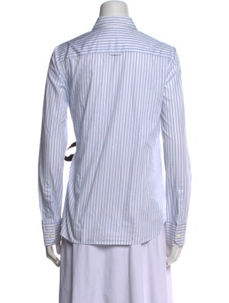Prada 2020 Striped Button-Up Top