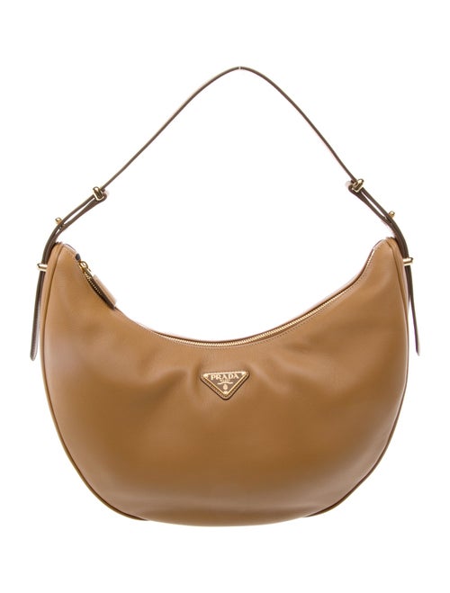 Prada Enameled Metal Triangle Arque Large