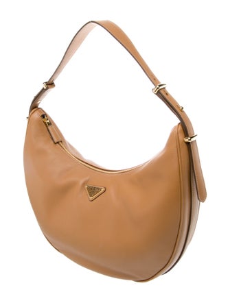 Prada Enameled Metal Triangle Arque Large