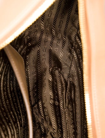 Prada Enameled Metal Triangle Arque Large