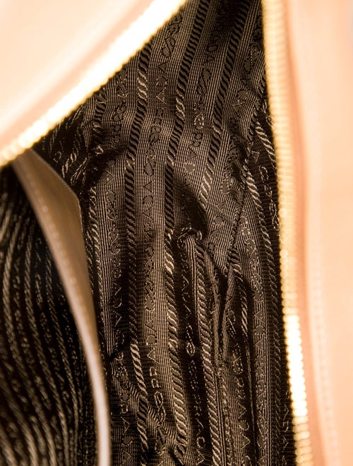 Prada Enameled Metal Triangle Arque Large