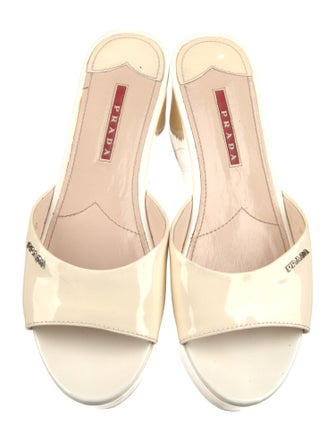 Prada Patent Leather Slides