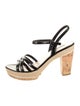 Prada Sport Patent Leather Slingback Sandals