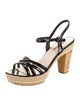 Prada Sport Patent Leather Slingback Sandals