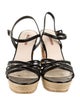 Prada Sport Patent Leather Slingback Sandals