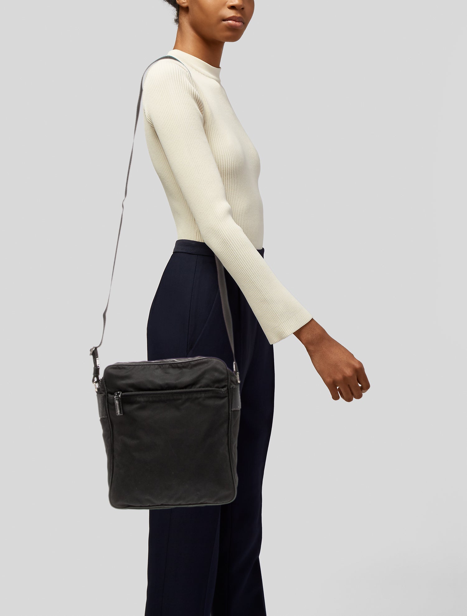 Prada Saffiano Leather Messenger Bag