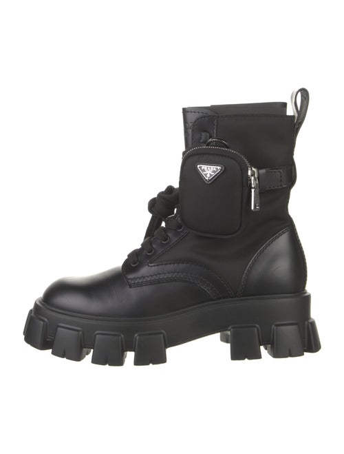 Prada Leather Combat Boots