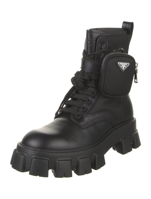 Prada Leather Combat Boots