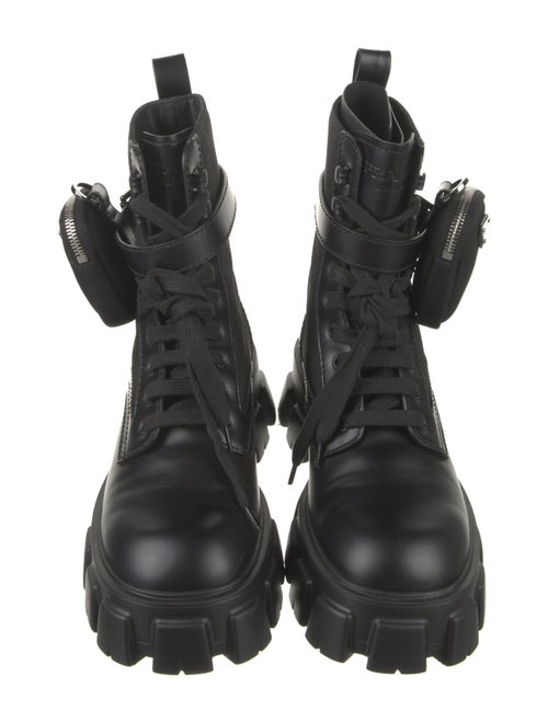Prada Leather Combat Boots