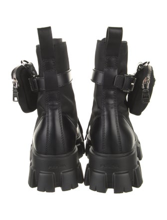 Prada Leather Combat Boots
