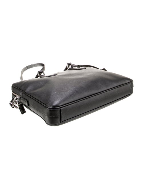 Prada Enameled Metal Triangle Briefcase