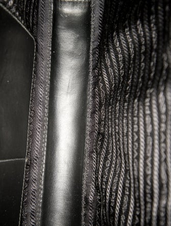 Prada Enameled Metal Triangle Briefcase