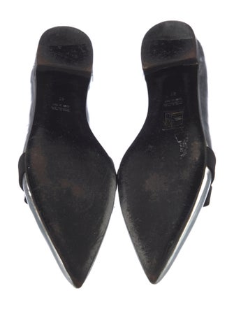 Prada Leather Bow Accents Loafers