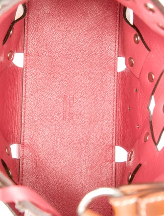 Prada Enameled Metal Triangle Shoulder Bag