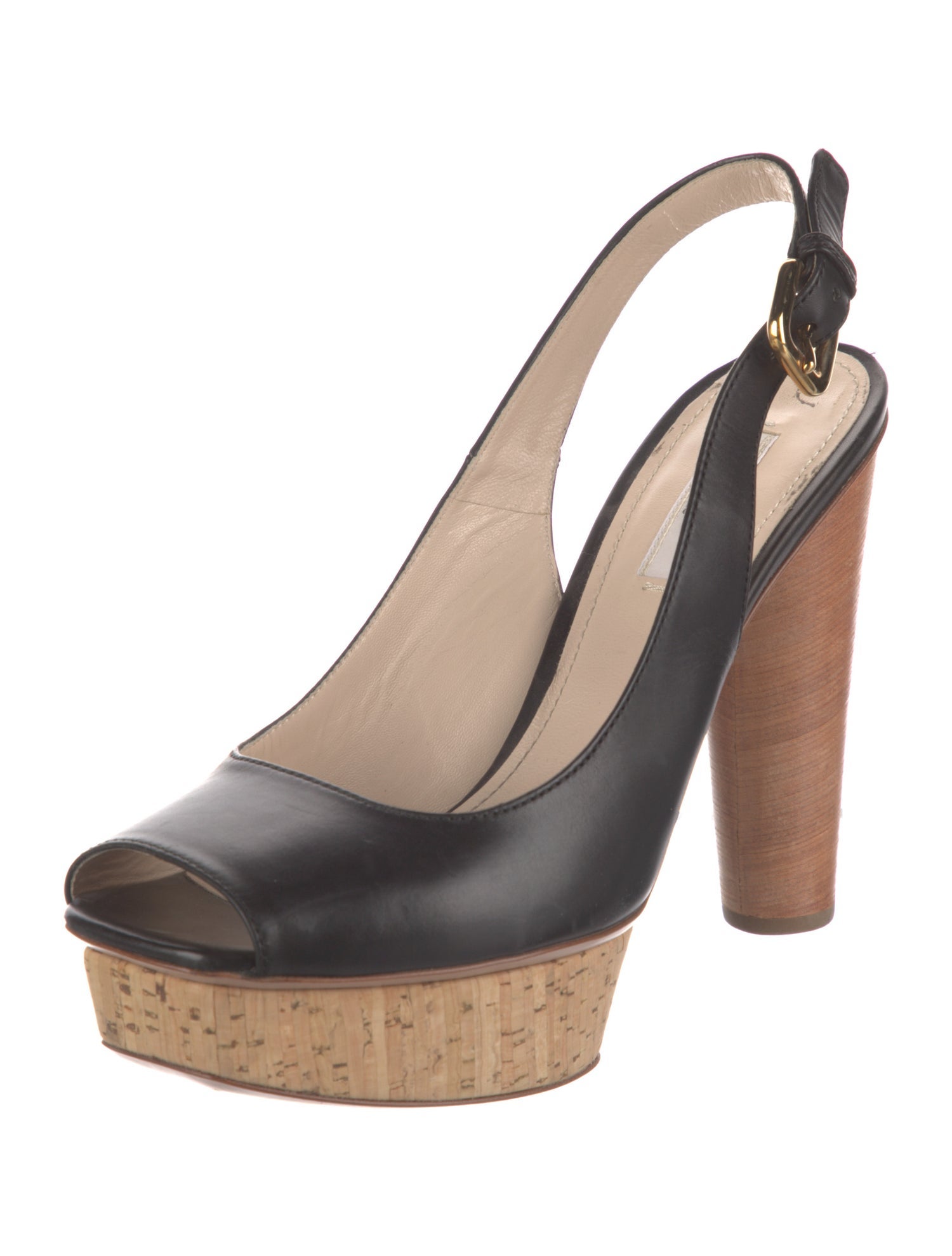 Prada Leather Slingback Pumps