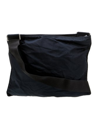 Prada Enameled Metal Triangle Portfolio