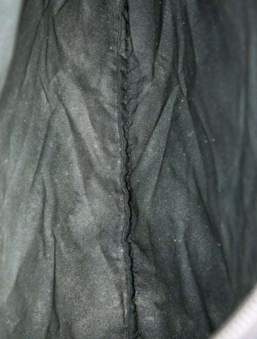 Prada Enameled Metal Triangle Portfolio