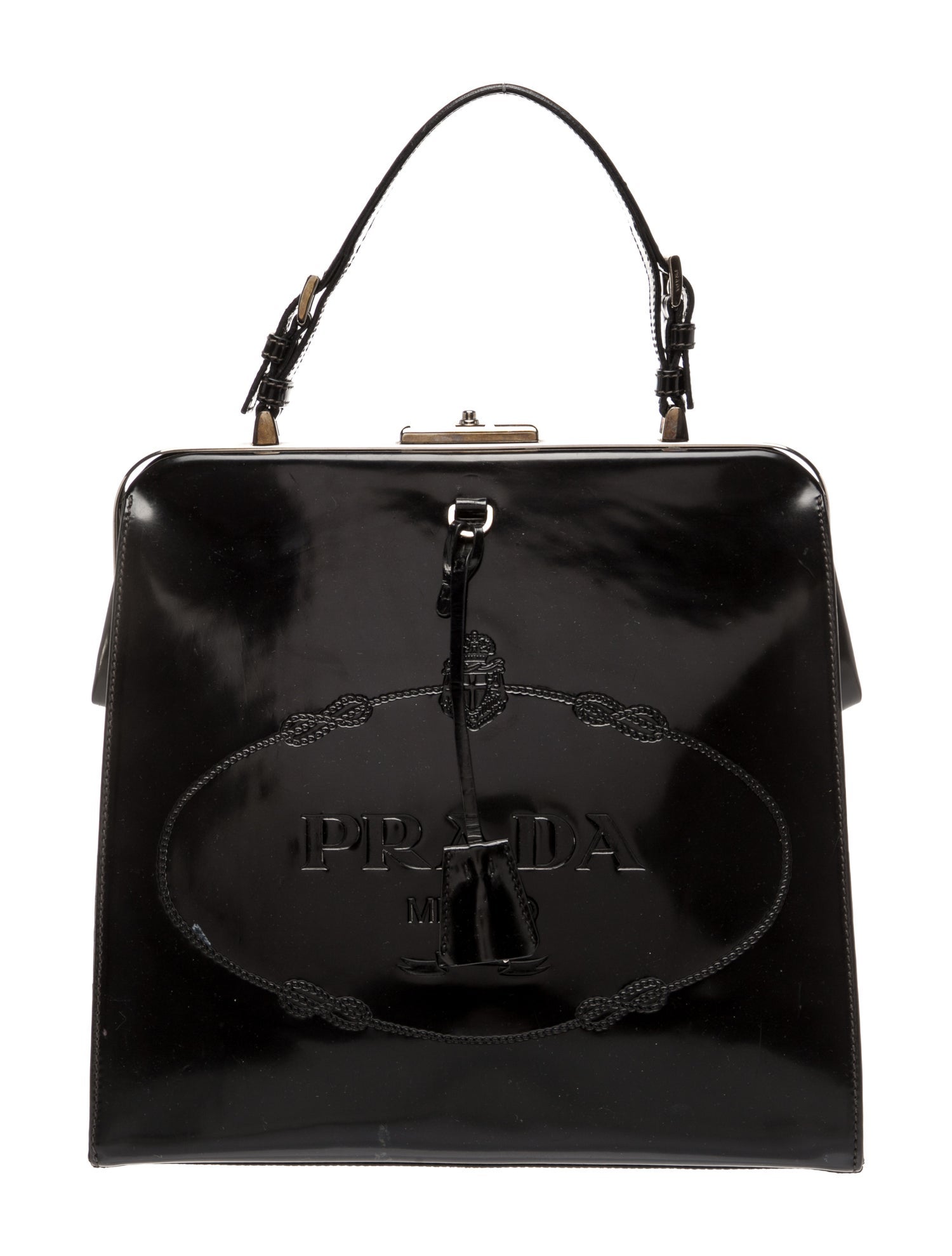 Prada Spazzolato Leather Cerniera