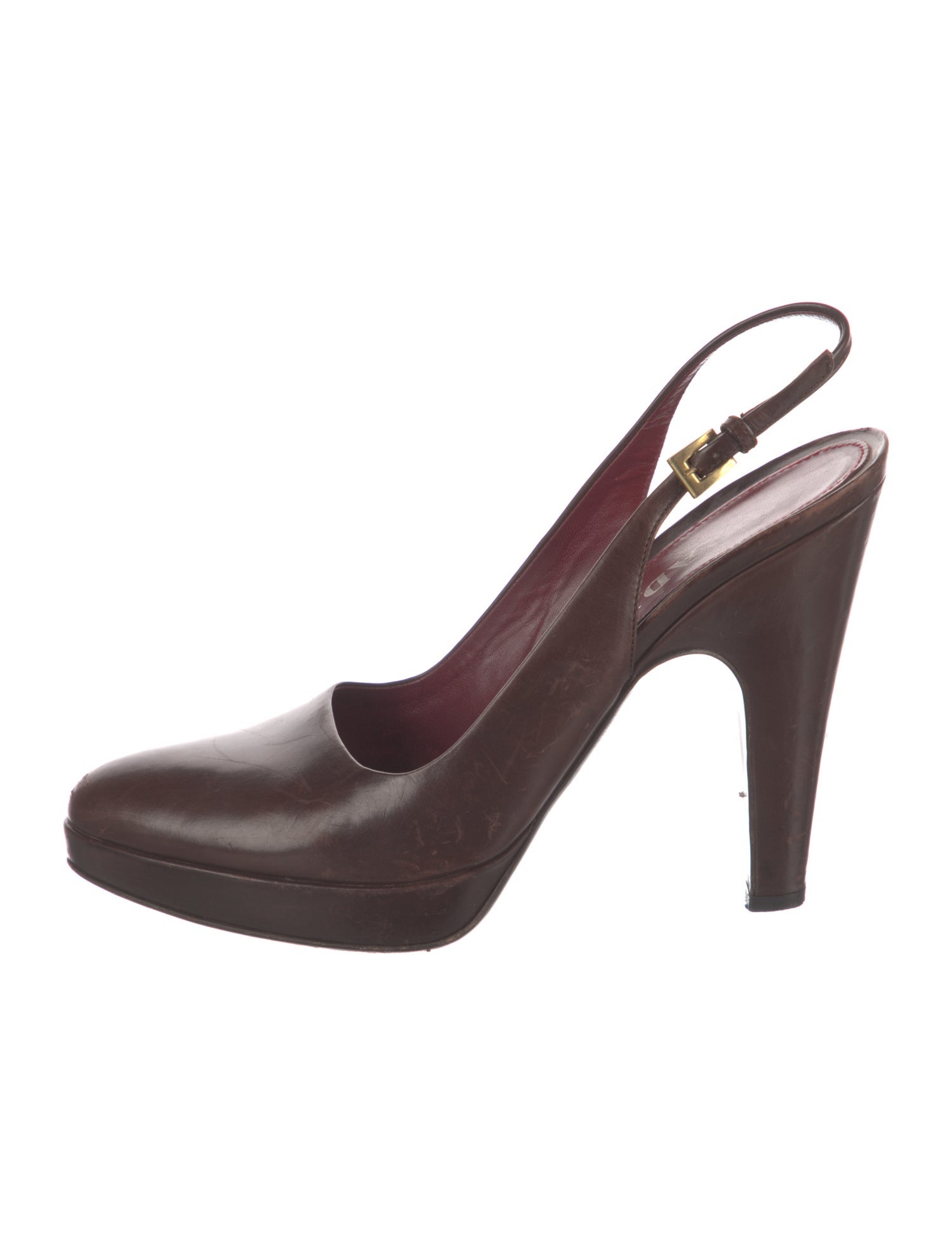 Prada Leather Slingback Pumps