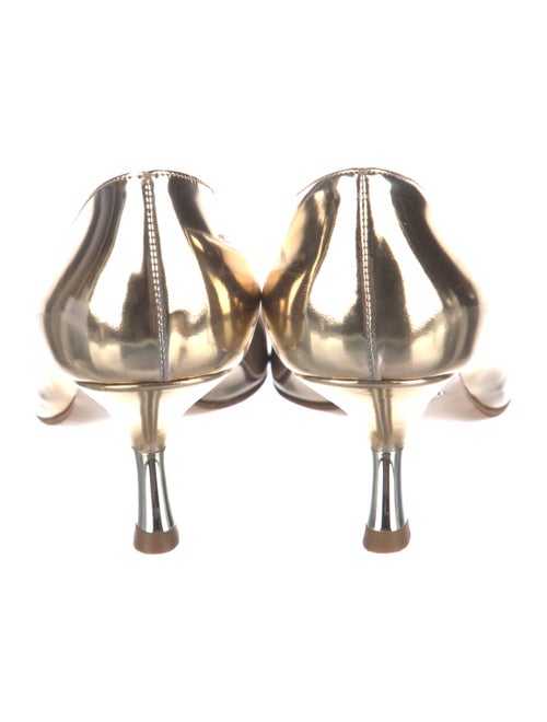 Prada Patent Leather Crystal Embellishments Pumps