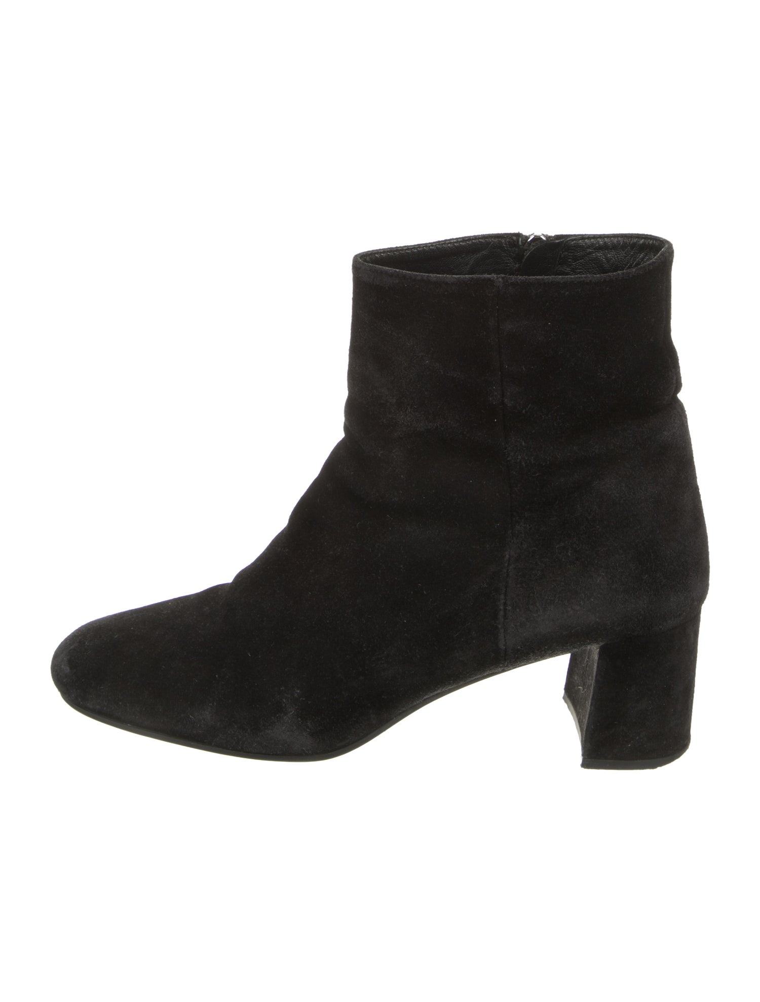 Prada Suede Leather Trim Embellishment Boots