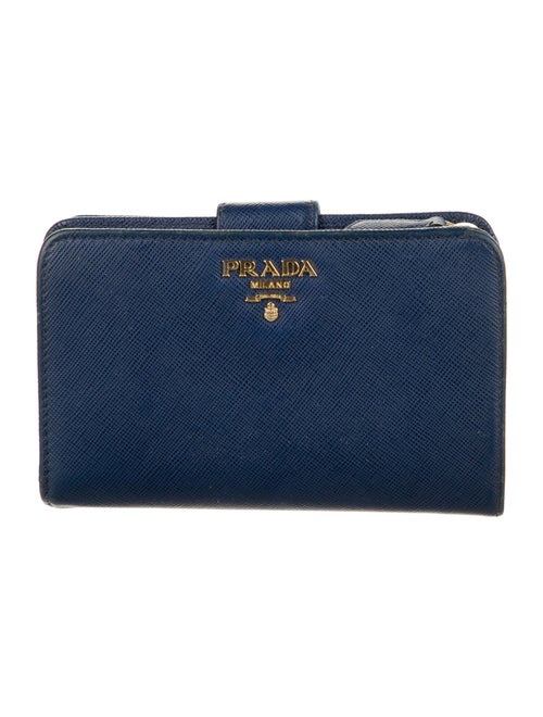 Prada Saffiano Metal Leather French Purse