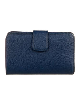 Prada Saffiano Metal Leather French Purse