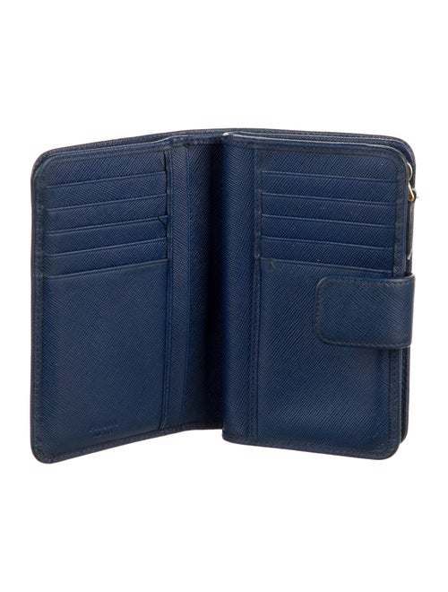 Prada Saffiano Metal Leather French Purse