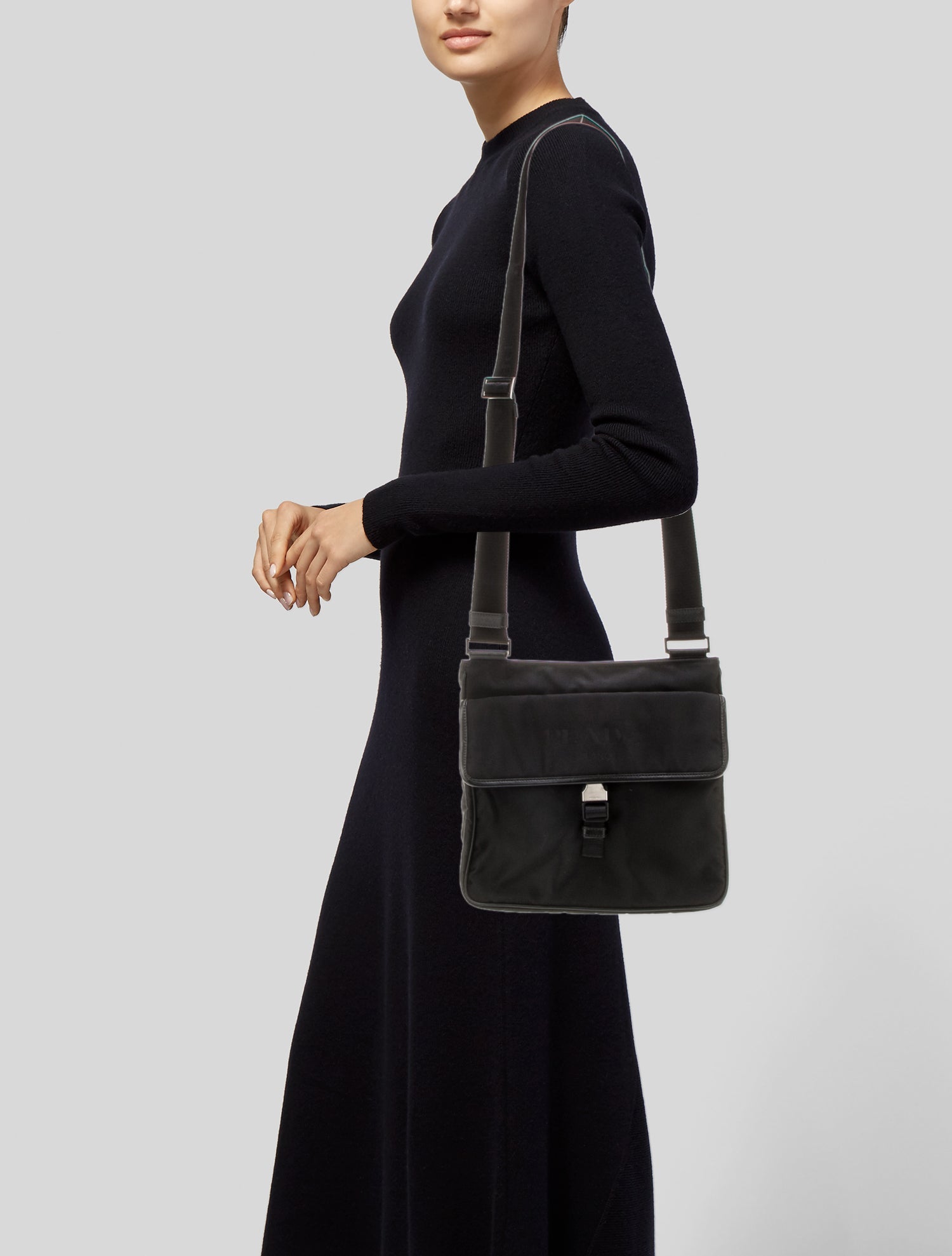 Prada Tessuto Nylon Messenger Bag