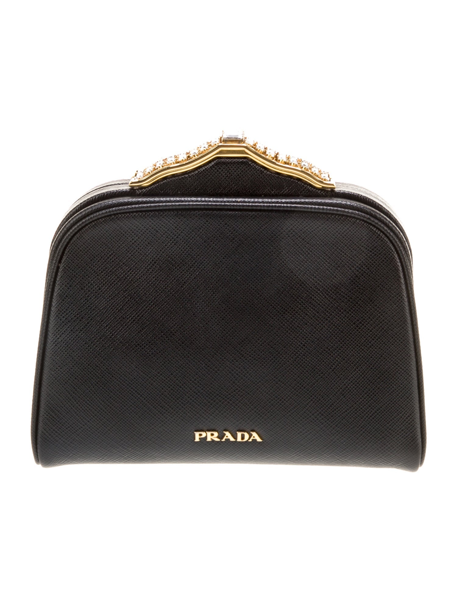 Prada Saffiano Lux Leather Minaudière