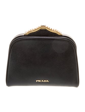 Prada Saffiano Lux Leather Minaudière