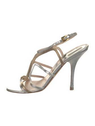 Prada Leather Slingback Sandals