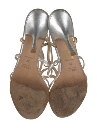 Prada Leather Slingback Sandals