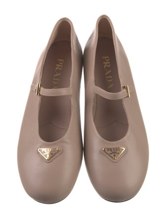 Prada Leather Mary Jane Flats