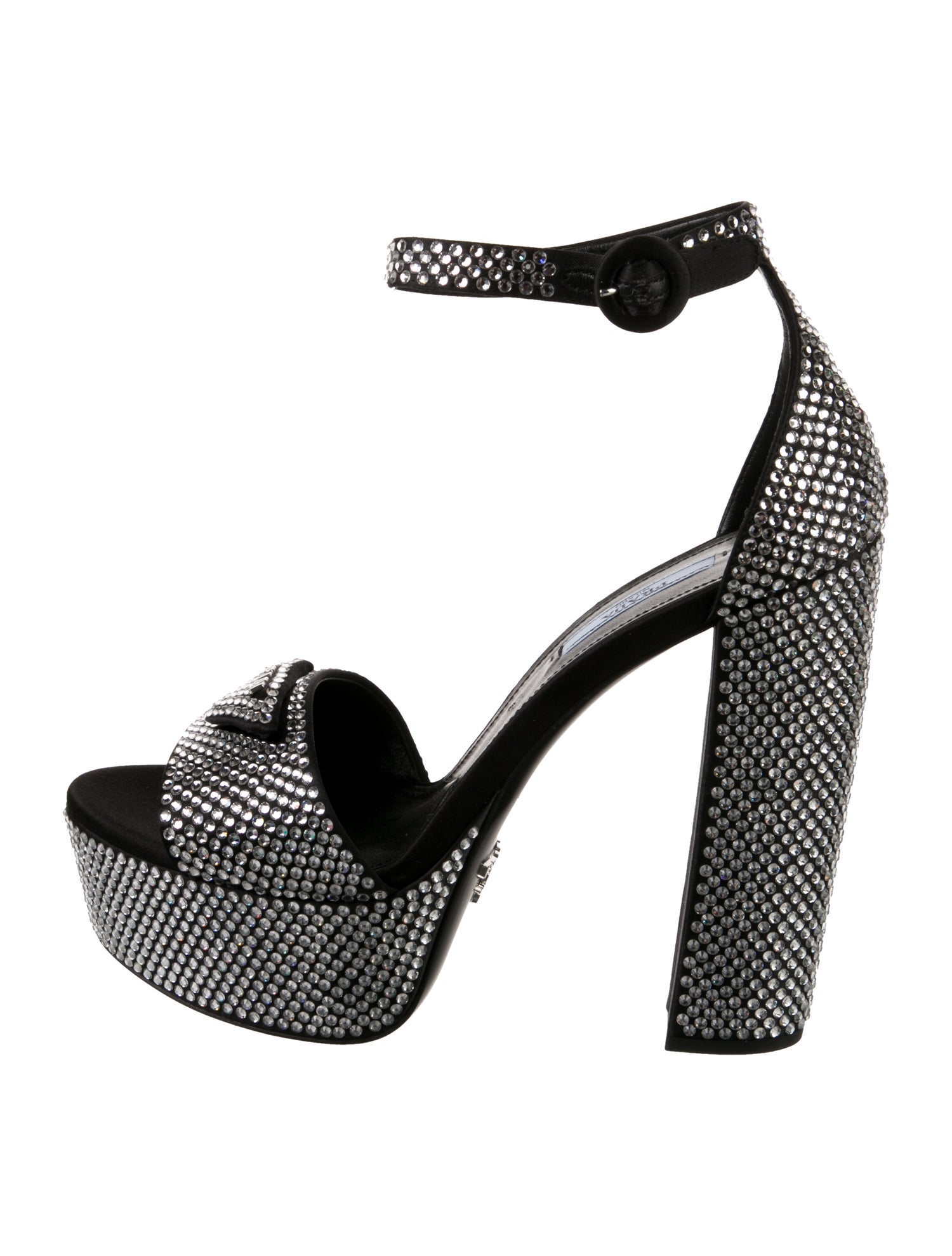 Prada Crystal Printed D'Orsay Pumps