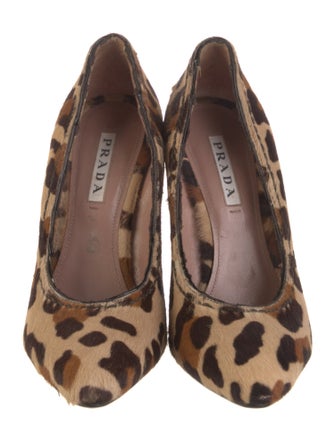 Prada Ponyhair Animal Print Pumps