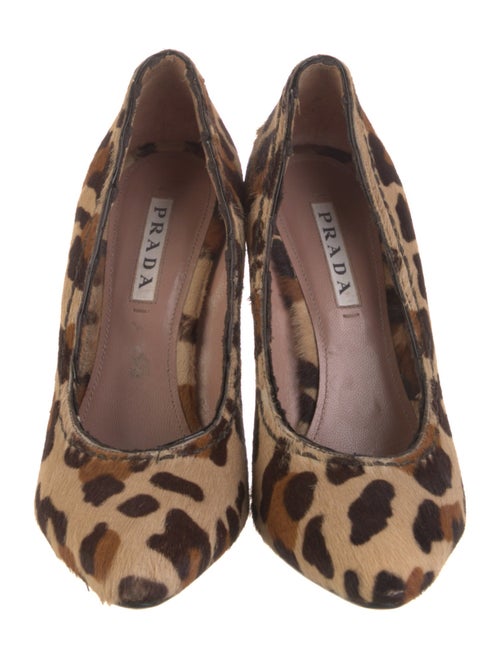 Prada Ponyhair Animal Print Pumps
