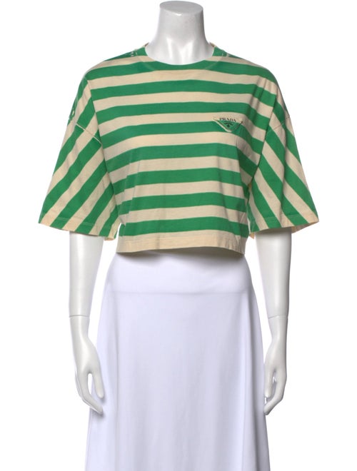 Prada 2022 Striped Crop Top