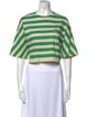 Prada 2022 Striped Crop Top