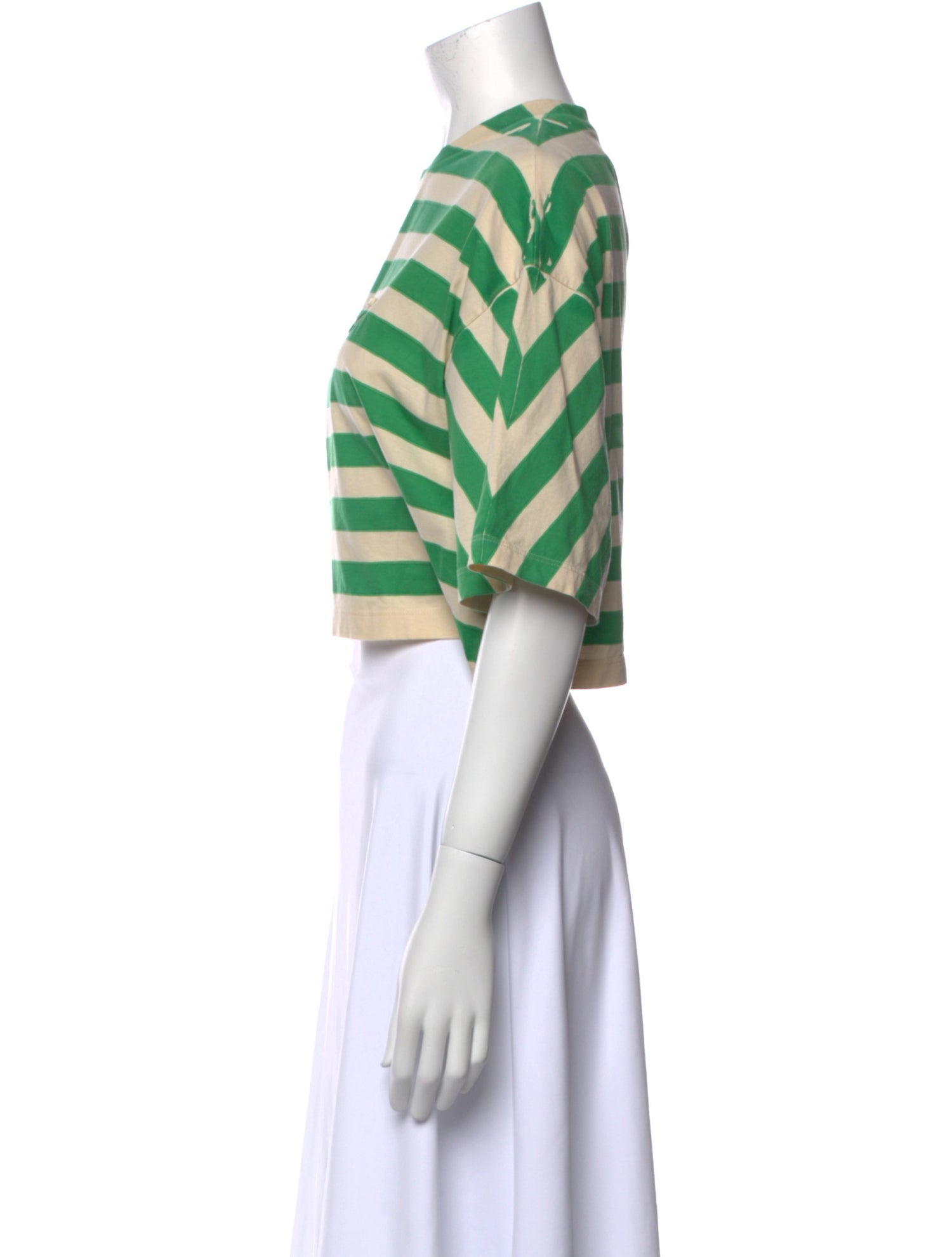 Prada 2022 Striped Crop Top