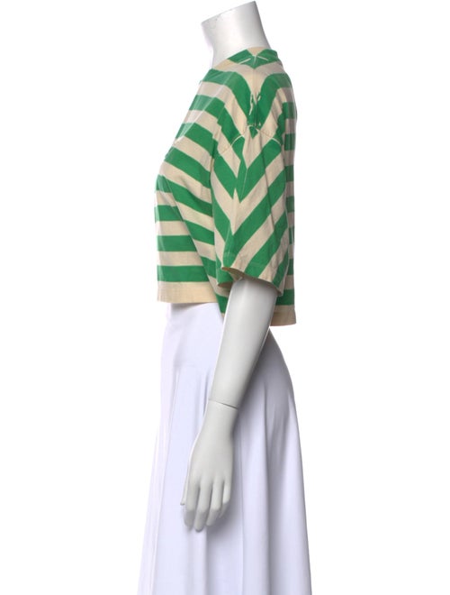 Prada 2022 Striped Crop Top