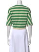 Prada 2022 Striped Crop Top