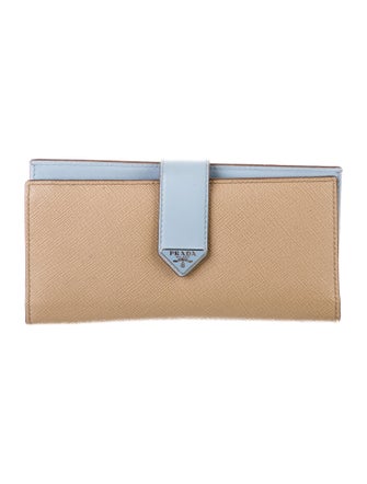 Prada Saffiano Lux Leather Continental Wallet